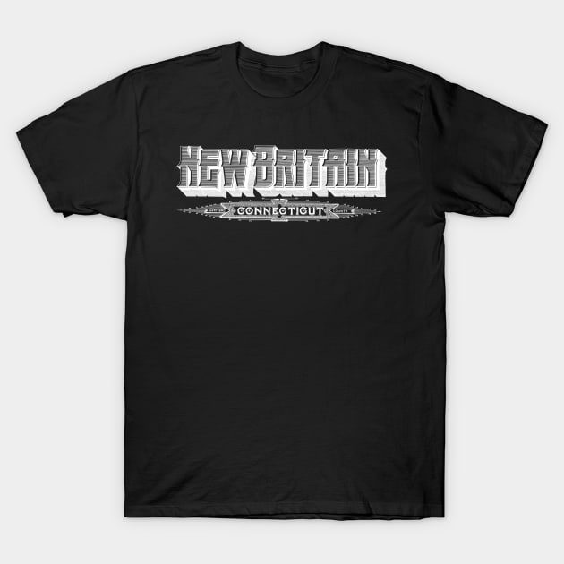 Vintage New Britain, CT T-Shirt by DonDota